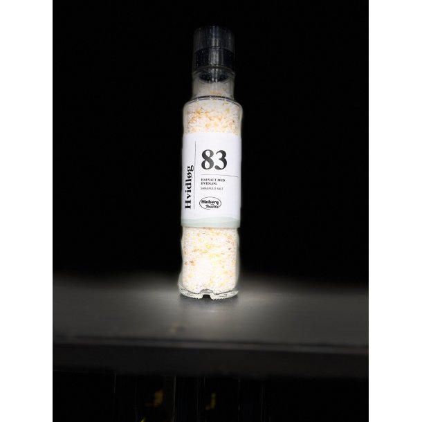 Salt med hvidlg i kvrn nr 83 (300g) (24,50,- stk / 147,- kolli / 6 stk. i kassen)