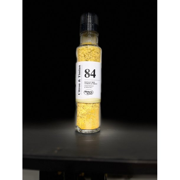 Salt med citron &amp; timian i kvrn nr 84 (300g) (24,50,- stk / 147,- kolli / 6 stk. i kassen)
