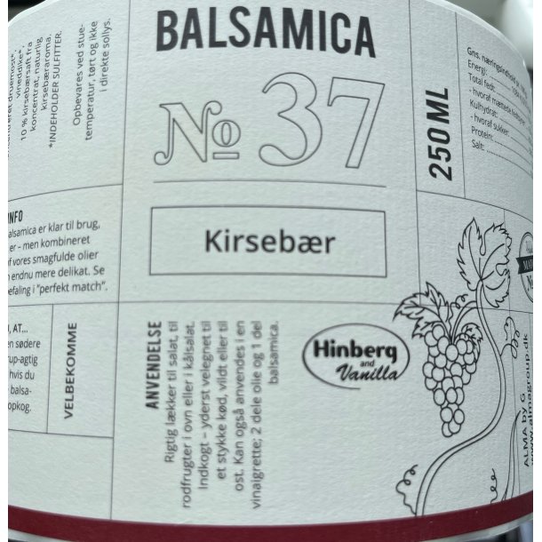 Kirsebr balsamico nr. 37 (6 stk.  38,75)