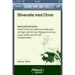 Skilt til Bag in Box (magnet)