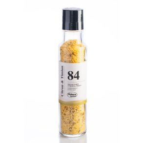 Salt med citron & timian i kv�rn nr 84 (300g) (24,50,- stk / 147,- kolli / 6 stk. i kassen)